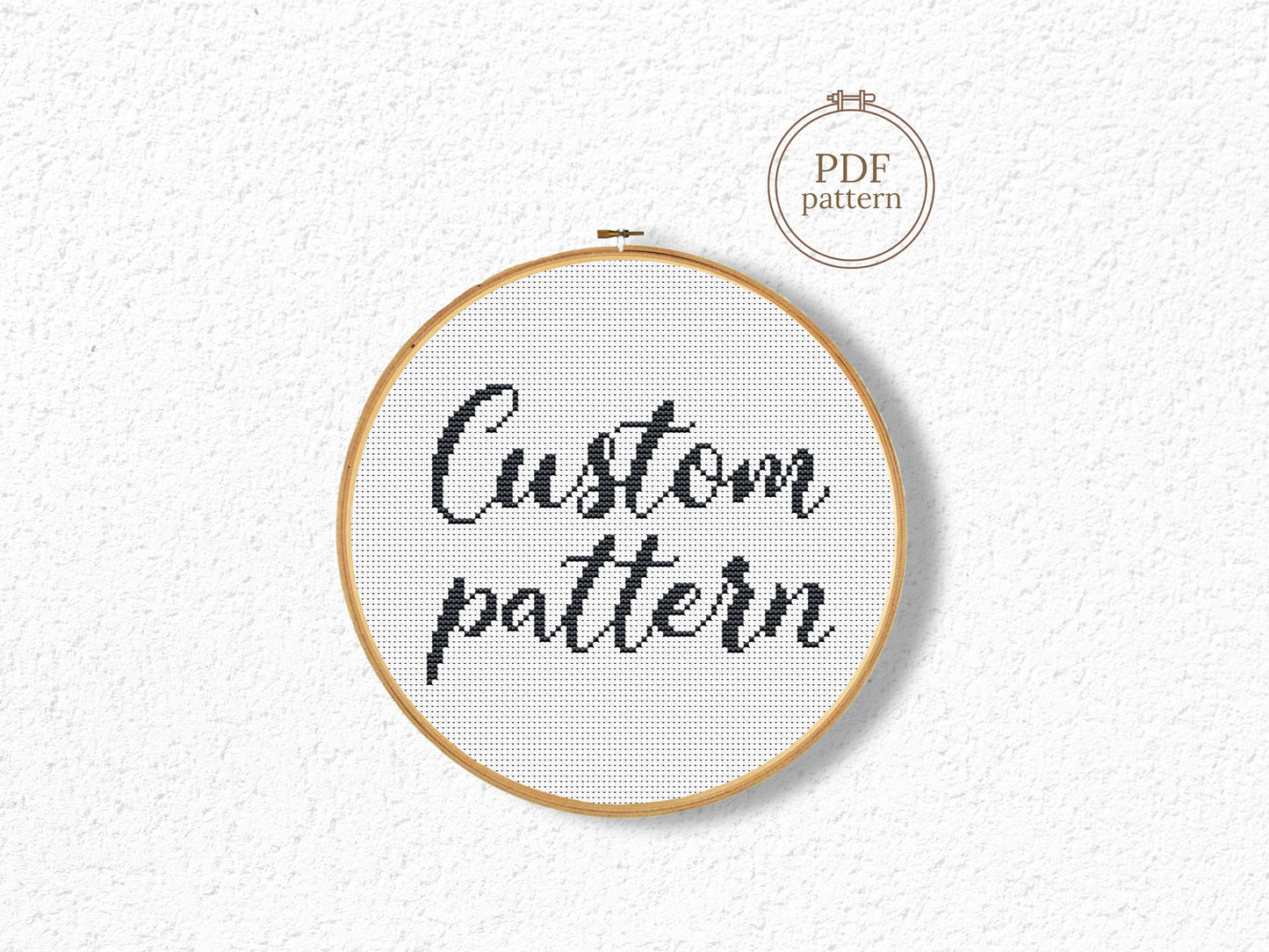 Custom cross stitch pattern – personalized design created from customer idea, sketch, picture, or text