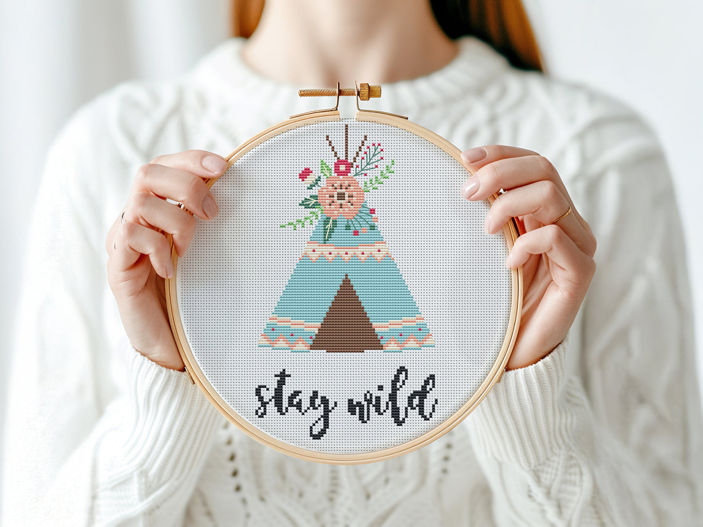 Stay Wild - Free Cross Stitch Pattern - PDF file