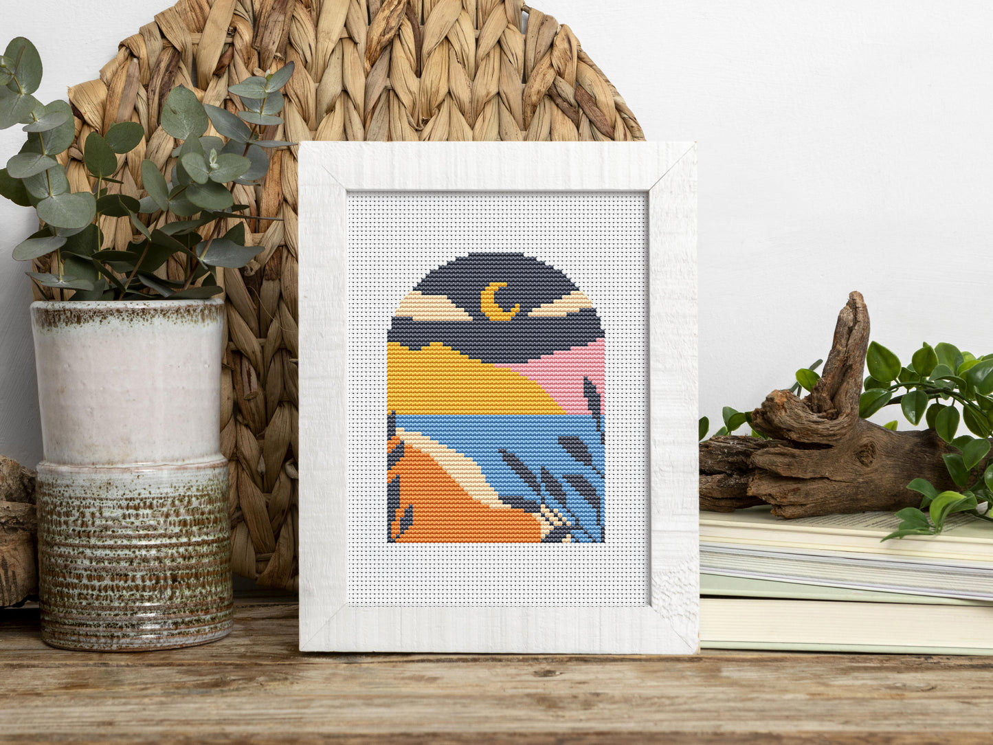 Abstract Landscape Cross Stitch Patterns – Set of 3 - PDF files