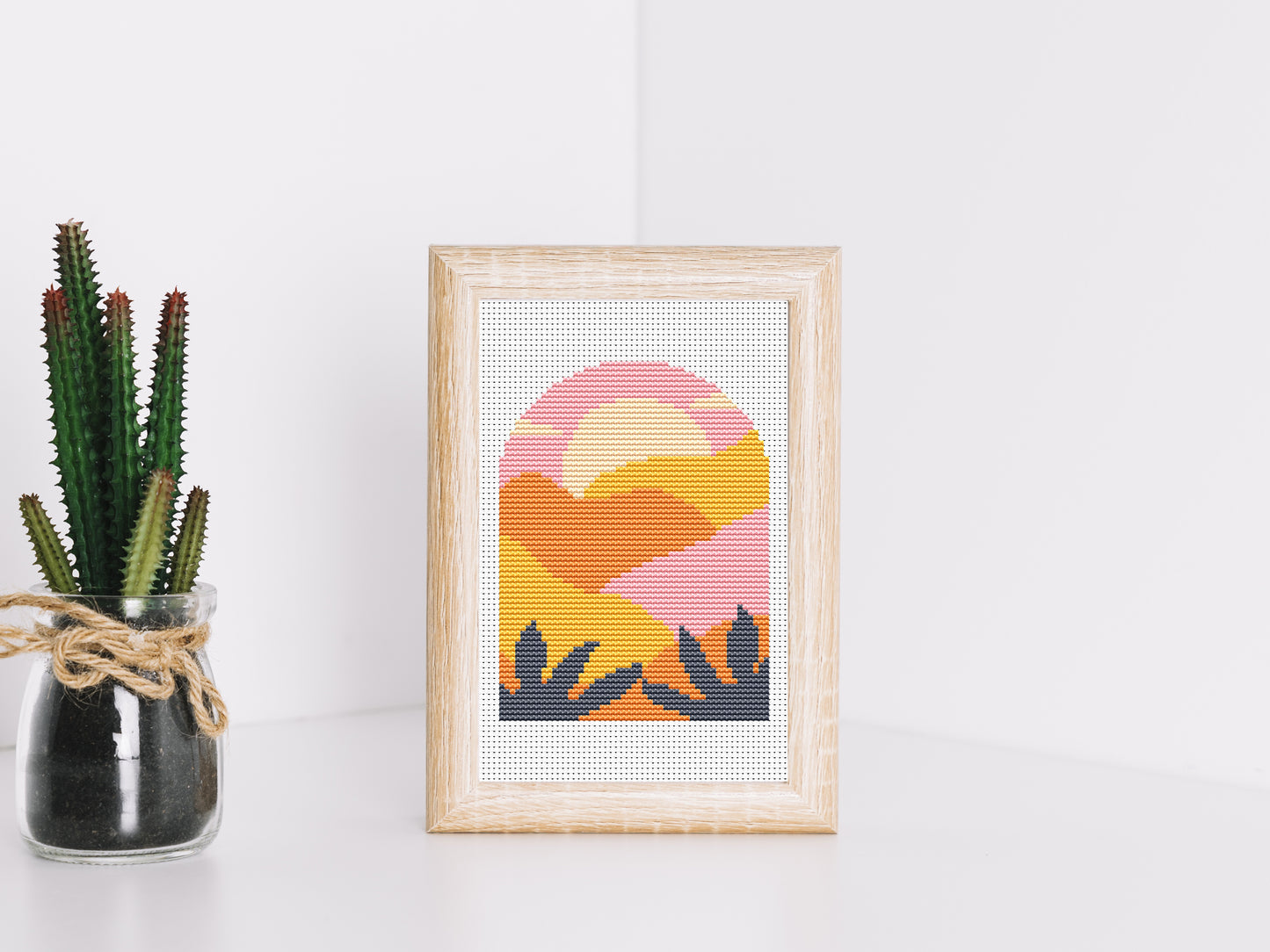 Abstract Landscape Cross Stitch Patterns – Set of 3 - PDF files