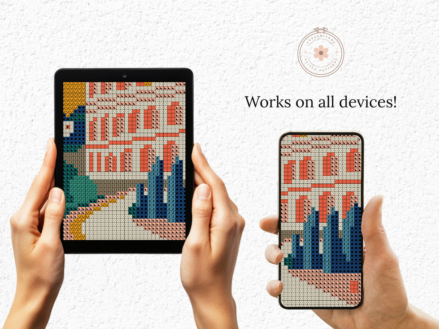 Rome Cross Stitch Pattern – Colosseum PDF Design