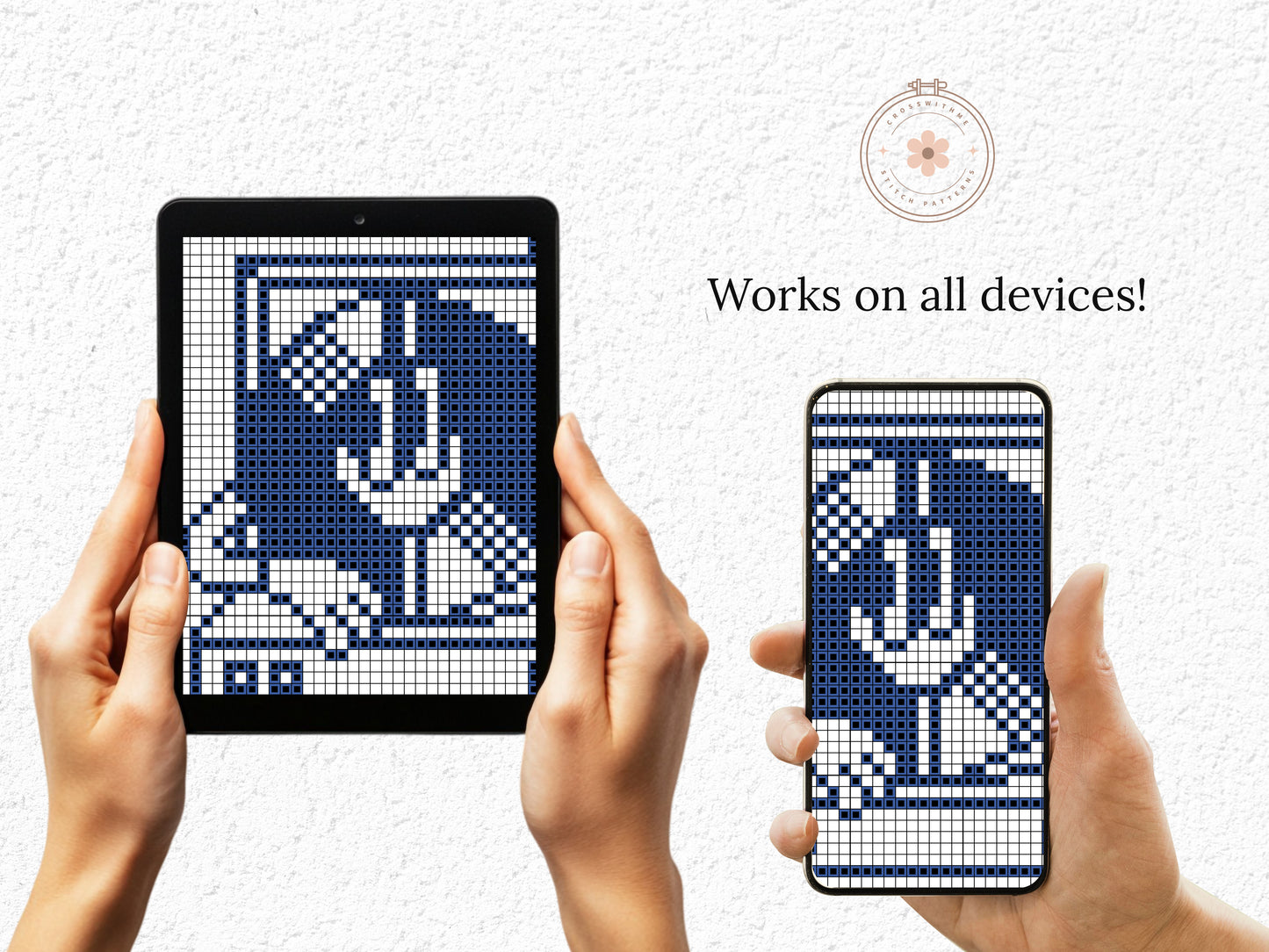 If It’s Nice, Play It Twice funny cross stitch pattern – music quote PDF embroidery chart for musicians and teachers