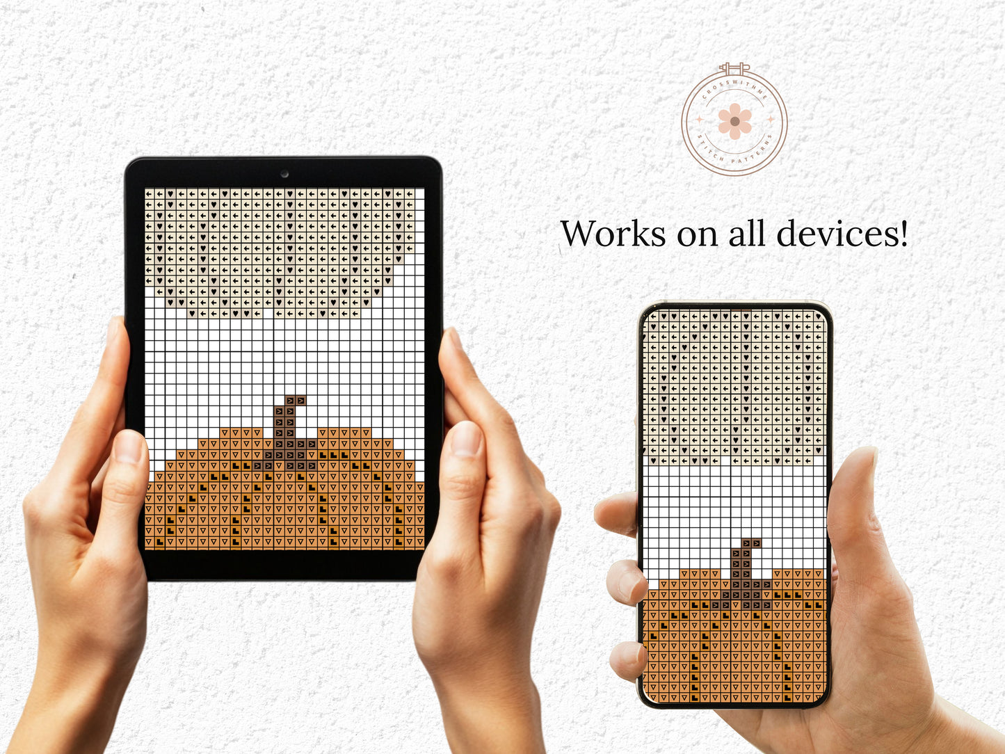 Pumpkins Autumn Cross Stitch Pattern – Fall Cozy Design - PDF file
