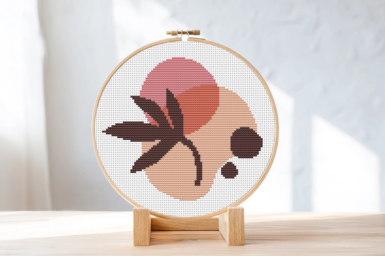 Abstract Shapes cross stitch pattern