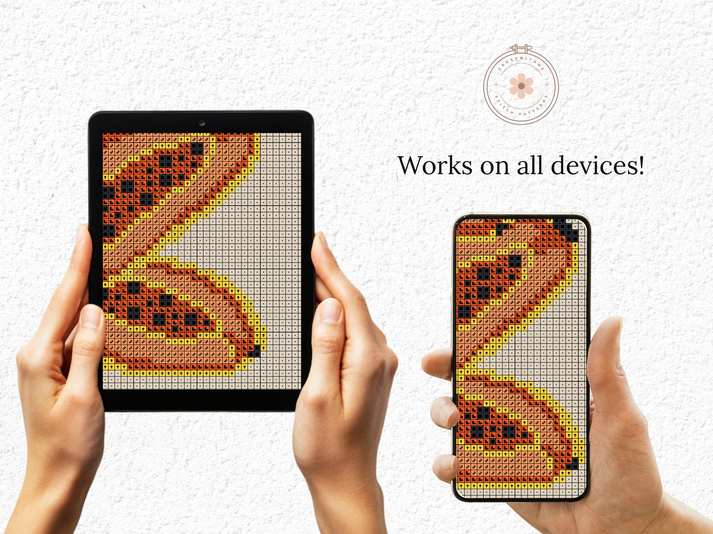 Papaya, Olive and Peach - Cross Stitch Patterns - Set of 3 - Kitchen PDF Charts