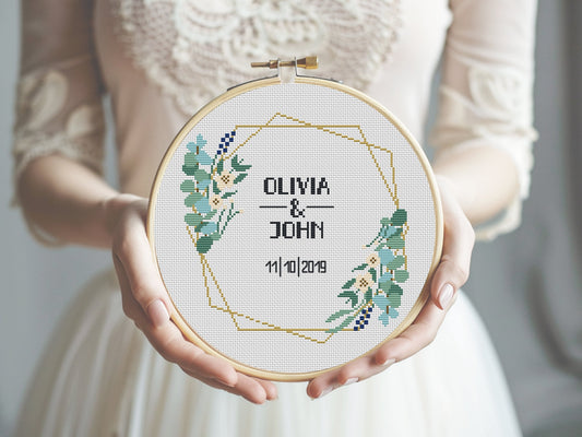 5 Wedding cross stitch patterns for your personalized gift