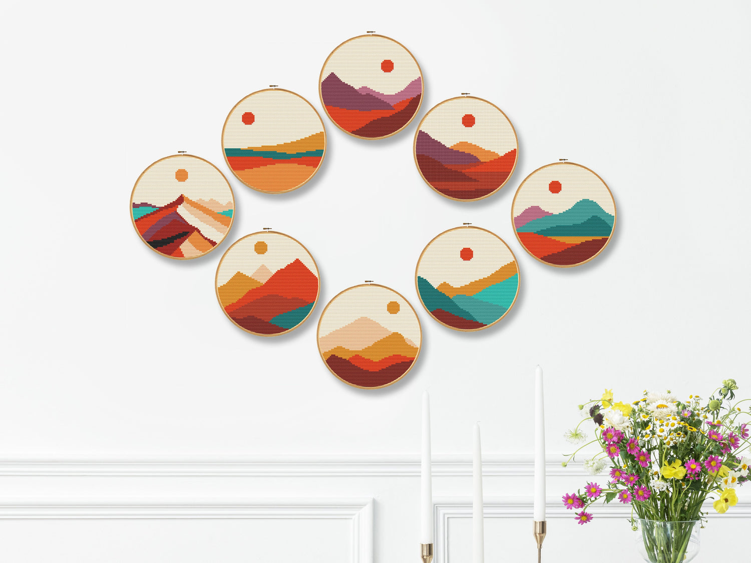 Full collection of cross stitch PDF patterns for embroidery