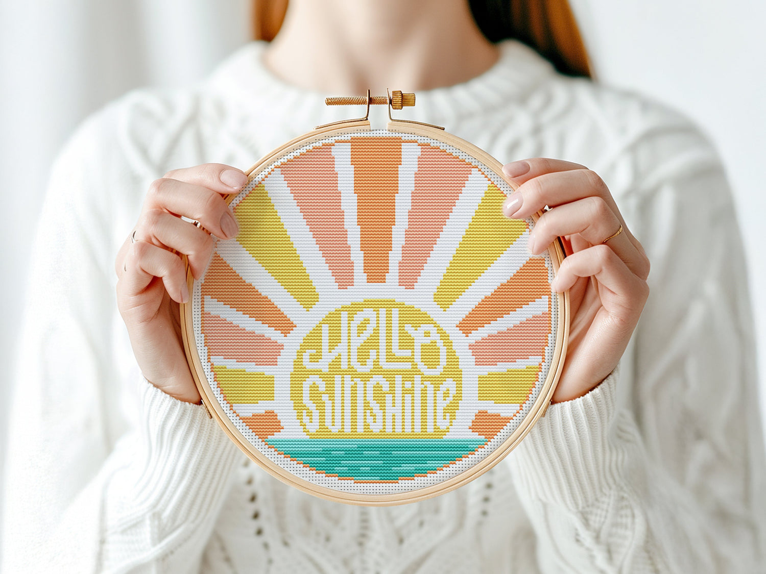 Summer modern cross stitch patterns, Pdf files, Beginners friendly. 
