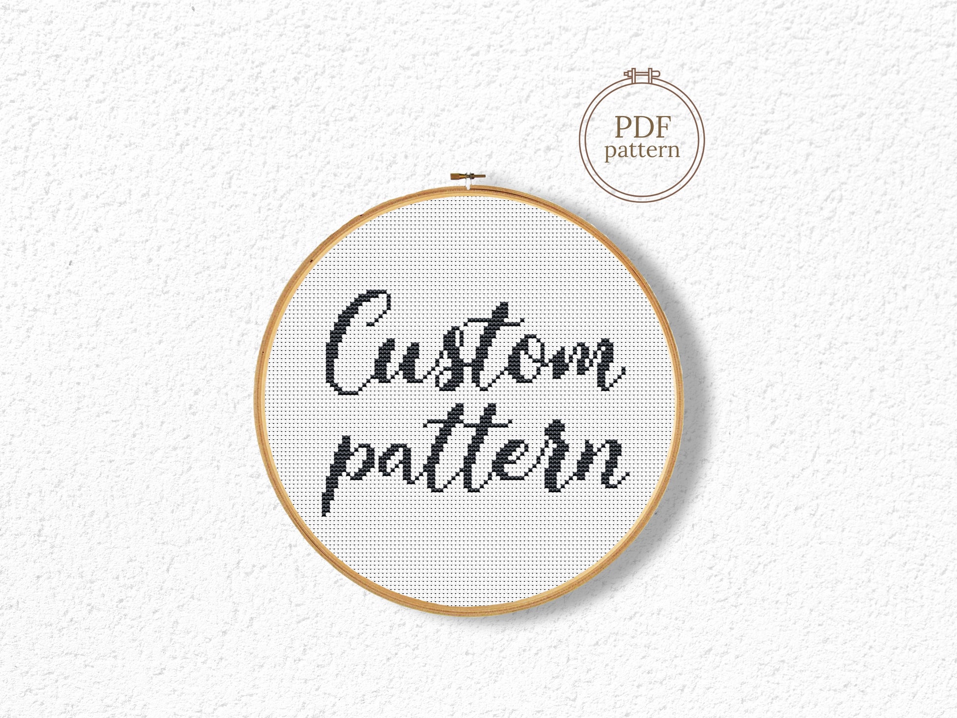 Custom cross stitch pattern – personalized design created from customer idea, sketch, picture, or text