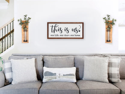 This Is Us cross stitch pattern – rustic family quote – modern farmhouse PDF embroidery design