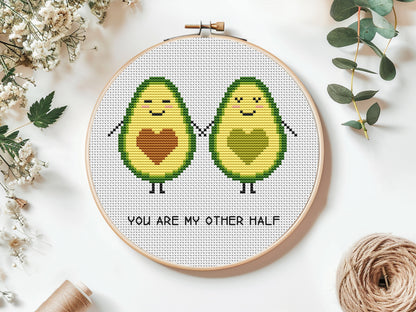 funny cross stitch patterns set, coffee wine quote, avocado love embroidery, donut coffee minimalist charts, modern pdf hoop art