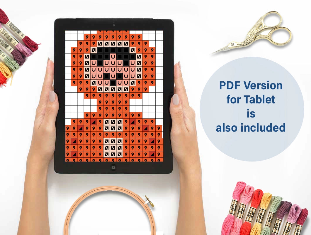 Set of 10 mini Christmas cross stitch patterns, festive holiday embroidery designs