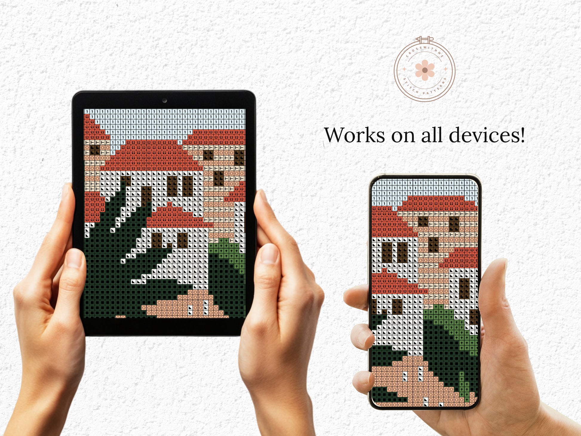 Dubrovnik coastal cross stitch pattern – Croatia landscape embroidery PDF, Mediterranean travel design