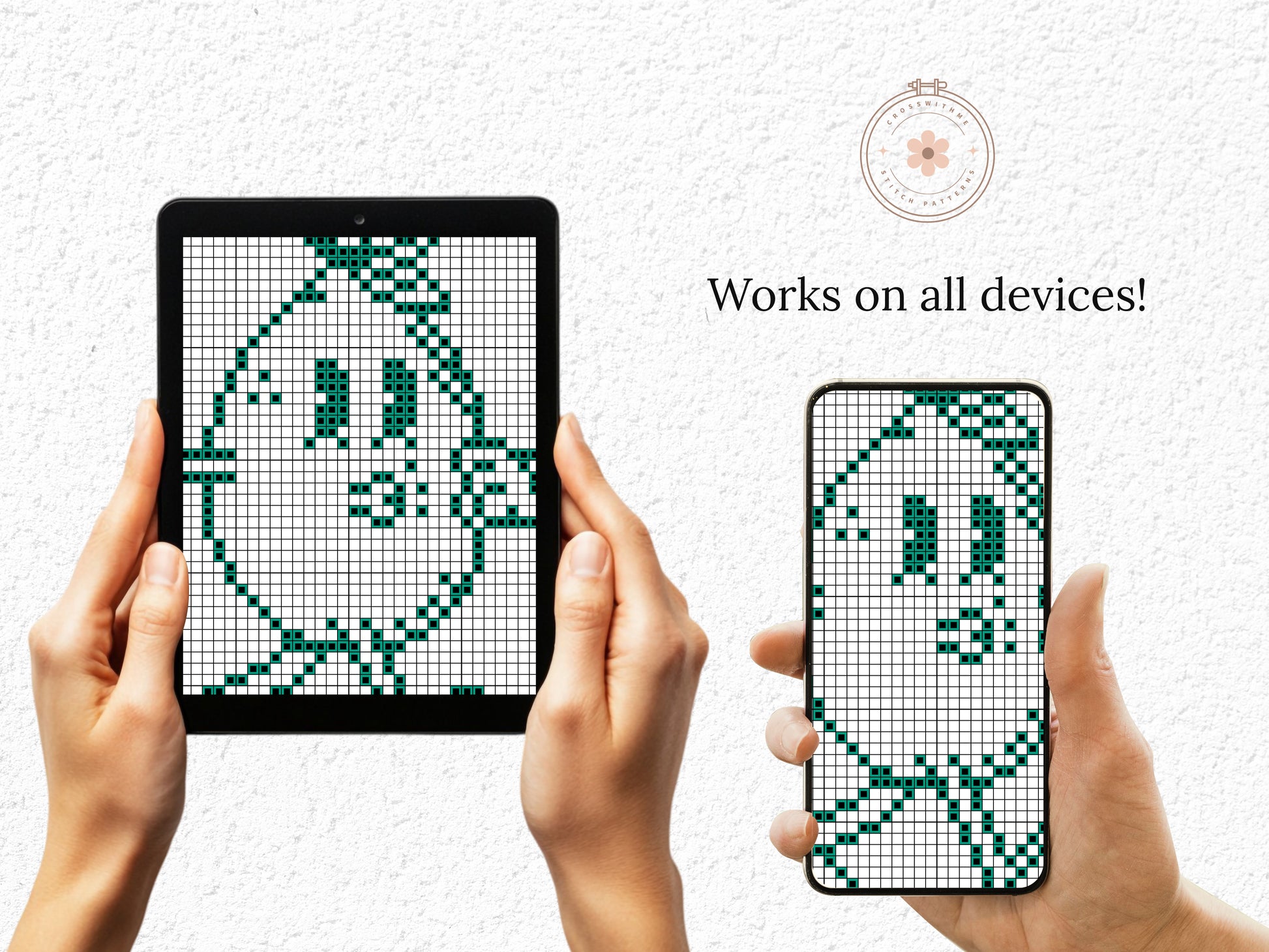 Easy Peasy Lemon Squeezy cross stitch pattern – fun quote PDF chart with lemon design for kitchen