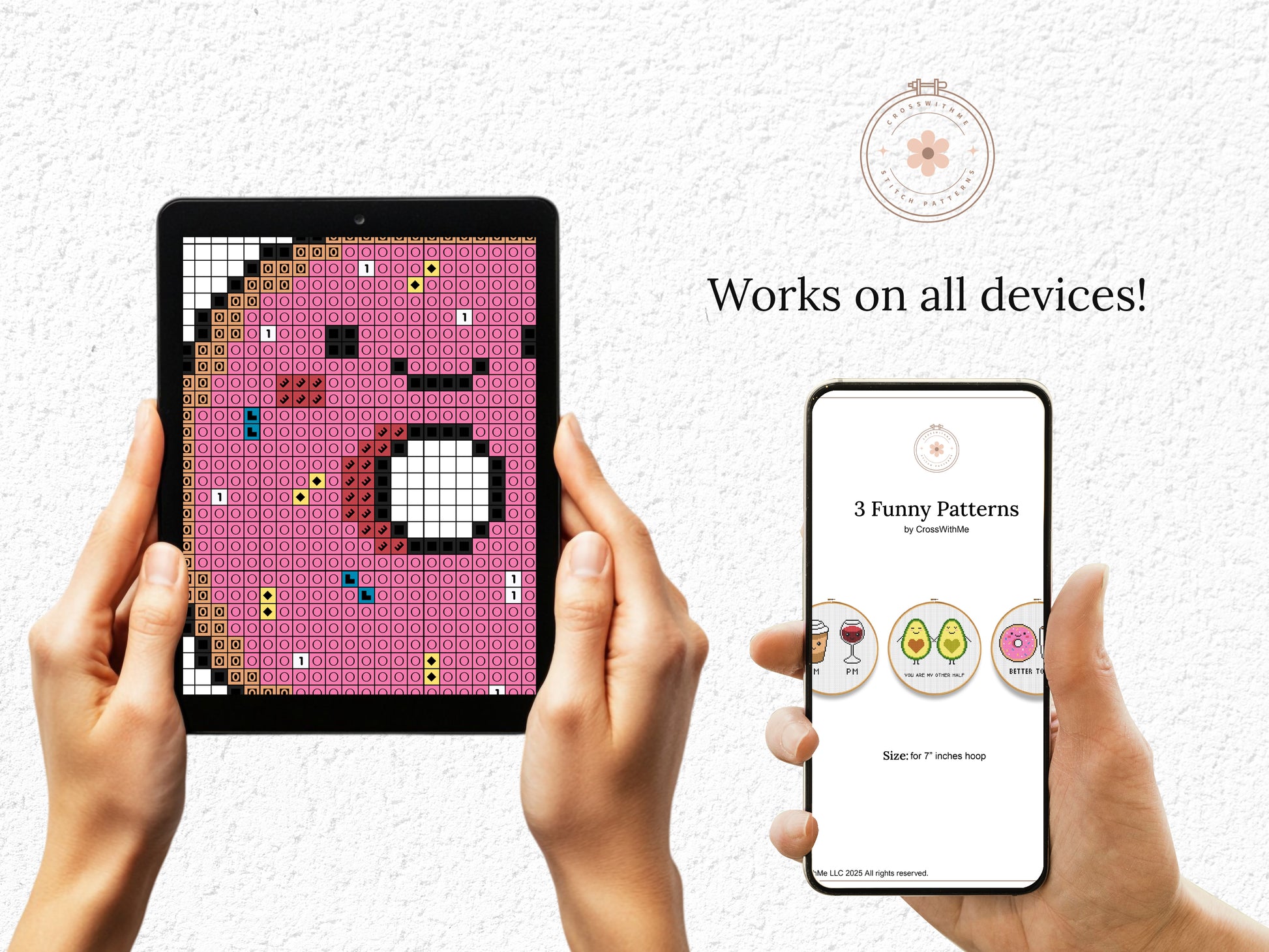 funny cross stitch patterns set, coffee wine quote, avocado love embroidery, donut coffee minimalist charts, modern pdf hoop art